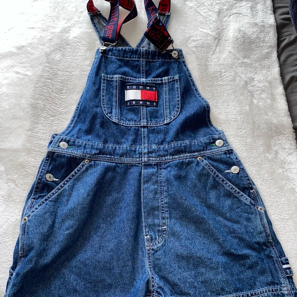 Tommy Hilfiger vintage overall shorts